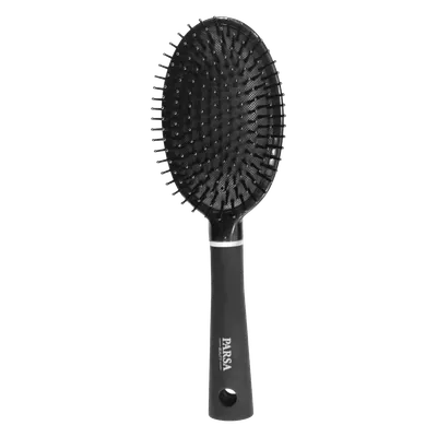 Perie de par mare cu peri din plastic Trend Line Negru, 1 bucata, Parsa Beauty