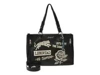 Geanta DESIGUAL neagra, WAXPA7, din piele ecologica