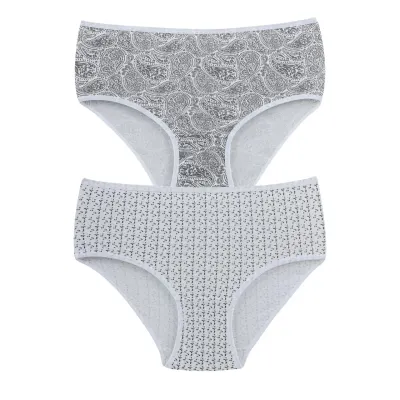 Set 2 perechi de chiloti din bumbac, pentru dama, 53600, Gri
