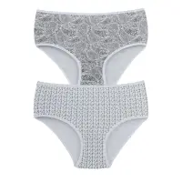 Set 2 perechi de chiloti din bumbac, pentru dama, 53600, Gri