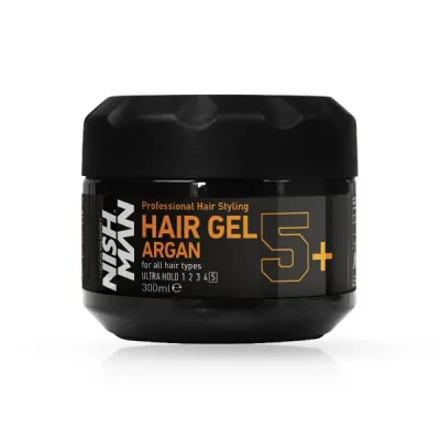 Gel de Par Ultra Hold Nish Man - 5+ Argan - 300 Ml