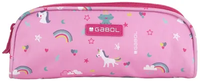 Penar scolar triunghiular Gabol Rainbow - Cu 2 compartimente