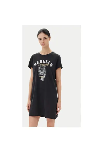 Rochie dama 15232549 - Bumbac organic - Negru - Negru