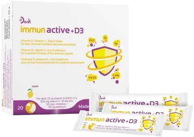 Imunoactiv + D3, 20 pliculețe, Denk Nutrition