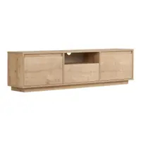 Comodă TV în culoare naturală cu aspect de lemn de stejar 160x42x30 cm Sentinel – Kalune Design