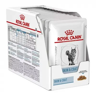 Set 12 buc x 85 gr Hrana dietetica pentru pisici Royal Canin Skin Coat
