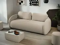 Canapea Ovelis 3 locuri extensibila crem
