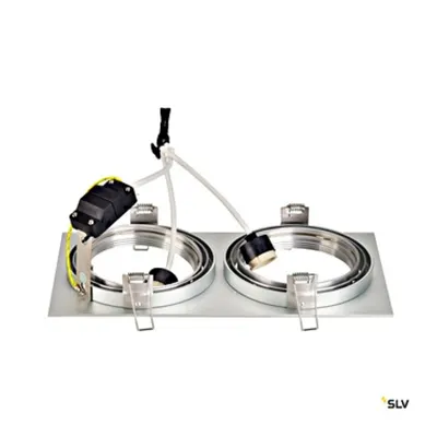 NEW TRIA II ES111 downlight, rectangular, AL satinat