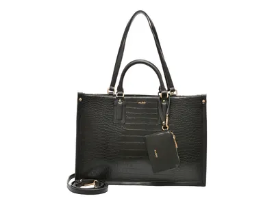 Geanta ALDO neagra, CARIEMA 001, din piele ecologica
