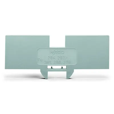 Step-down cover plate; 1 mm thick; only for 2-conductor 283-601 terminal block; orange