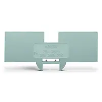 Step-down cover plate; 1 mm thick; only for 2-conductor 283-601 terminal block; orange
