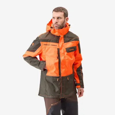 Geacă fluorescentă și impermeabilă Activități sportive natură Made in Traque B