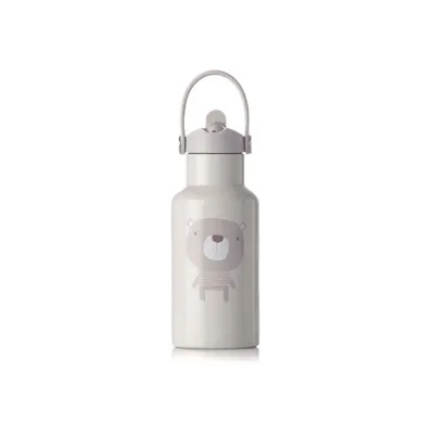 Sticla termos lichide, Jane, Din otel inoxidabil, Cu mentinere de temperatura de pana la 12 ore, 350 ml, Bpa Free, Conform cu EN 1186:2022EN 12546-1:2000UNE EN 14372:2005, Sand