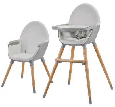 Scaun de masă pentru copii 2 în 1 Kinderkraft - Fini 2, Grey