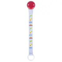 Lănțișor albastru pentru suzetă din material textil, 21.5 cm