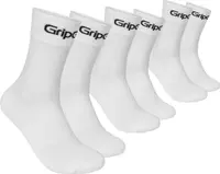 Gripgrab Ride Regular Cut Socks 3-pack White - L - (44-47)