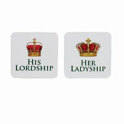 Coaster - His Lordship & Her Ladyship - 2 modele