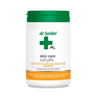Supliment dermatologic pentru caini pisici Dr. Seidel Skin Care Softpills 225 gr