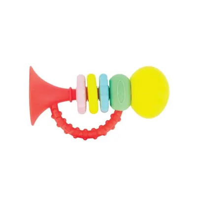 Zornăitoare și jucărie de dentiție pentru bebeluși Infantino - Trâmbiţă
