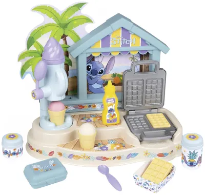 Set de joacă Smoby - Cabana Gourmet Stitch, 12 piese