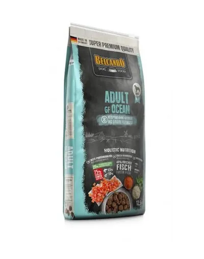 BELCANDO Adult Grain Free hrana uscata pentru cainii sensibili, cu pesti de ocean, talie M-XL, 12,5 kg