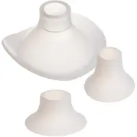 Canpol babies Replacement Silicone Parts for Breast Pumps Flanges & Inserts Set (24/21/19mm) pâlnie de rezervă din silicon și inserții pentru pompa de sân Hands-Free 3 buc