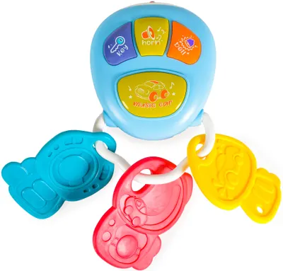 Breloc muzical Moni Toys - Car key, albastru