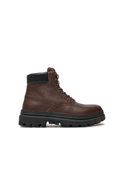 Bocanci de drumetie barbati Bjorn Borg - BJ266053AM - Piele naturala - Maro - Maro