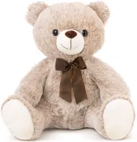 Jucărie de pluș Amek Toys - Urs, bej melange, 43 cm