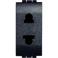 Priza standard euroamerican Bticino Living Light L4125, antracit