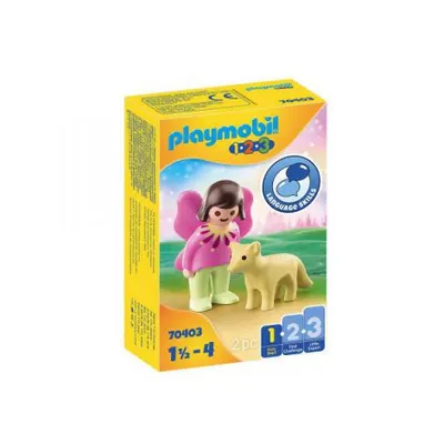 Set figurine 2 piese 1.2.3 Zana cu vulpe 3+ ani Playmobil PM70403