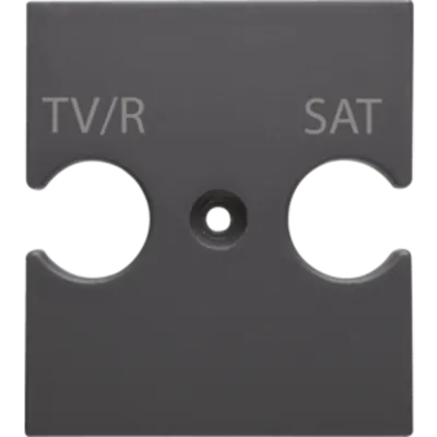 Universal Support - Combined Priza Outlet Tv/r-Sat - Black - Chorus