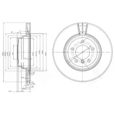Disc frana DELPHI BG3959