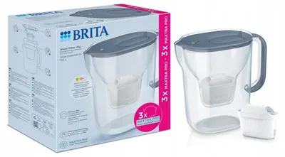 Cană filtrantă Brita - Style Essential XL, 3.6l, 3 филтъра, albastru inchis