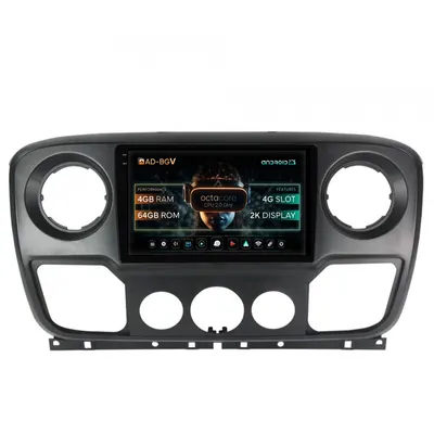 Navigatie Opel Movano Renault Master Nissan NV400 (2011-2021), Android, V-Octacore 4GB RAM + 64GB ROM, 10.36 Inch - AD-BGV10004+AD-BGRKIT388V2