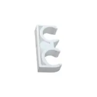 Clema dubla PPR diametru 20 mm
