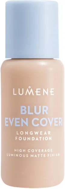 Lumene Blur Fond de ten cu acoperire ridicată și finisaj mat de lungă durată, 1.5, 30 ml
