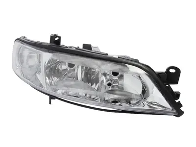Far fata Dreapta (H7/H7, electric, fara motoras, culoare insert: cromat, culoare semnalizator: alb) potrivit OPEL VECTRA B