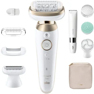 Braun Silk-épil 9 Flex SkinSpa 9-481 3D epilator cu cap complet flexibil pentru depilare umedă și uscată 1 buc