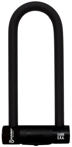 AUVRAY zapięcie U-LOCK XTREM MEDIUM BLACK EDITION - bolec 18mm, 85mm x 250mm