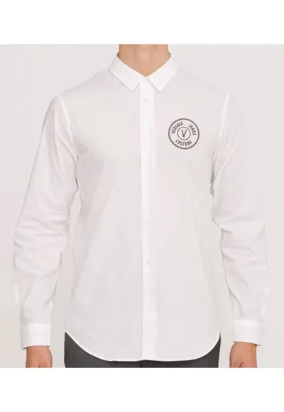 Camasa slim fit din bumbac cu gular clasic