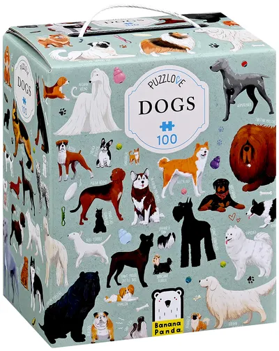 Puzzle pentru copii Banana Panda din 100 de piese - Câini