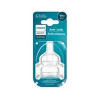 Avent Tetina anti-colici debit 2, 1luna+, SCY762/02, 2 bucati