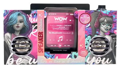 Boxă portabilă WOW Generation - WOW00122, multucolor