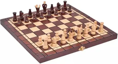 Set de șah și dame Sunrise - 35 x 17.5 x 4 cm