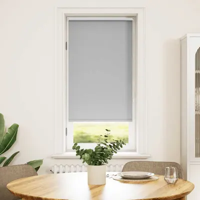 vidaXL Jaluzea opacă 64,4x120 cm, lățime material 60 cm, gri