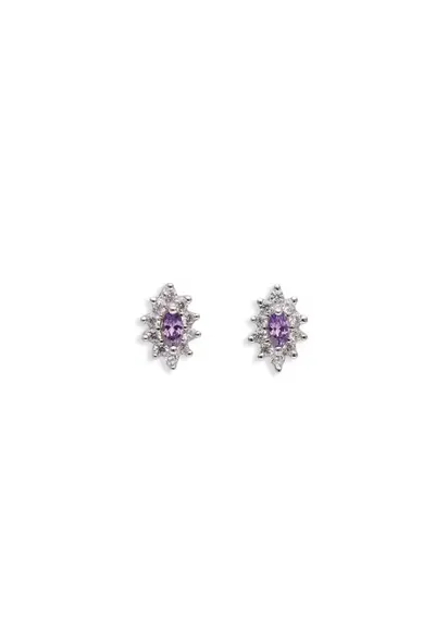 Cercei Ametist - set 3 bratari - placat aur 14k - elegant - 17-19 cm