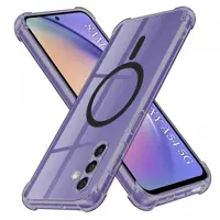 Husa MagSafe pentru Samsung Galaxy A54 A546, Techsuit, Shockproof Clear, Fumurie