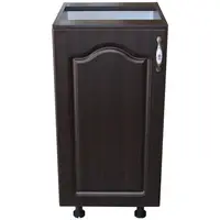 Corp inferior cu 1 usa stanga Zebra, Wenge/ MDF Wenge Mustata, fara blat, 40 x 82 x 50 cm