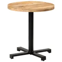 Gossi masa de bistro rotunda, Ø70 x 75 cm, lemn de mango brut